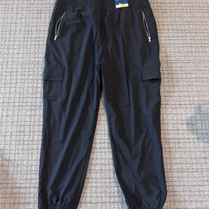 Old Navy Black Cargo Joggers